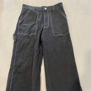 Cute lightweight light black denim cargo pants
